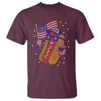 International Dot Day Hotdog T Shirt Red White Blue Polka Dots