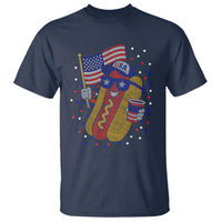 International Dot Day Hotdog T Shirt Red White Blue Polka Dots