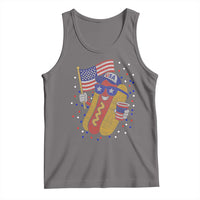 International Dot Day Hotdog Tank Top Red White Blue Polka Dots