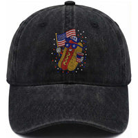 International Dot Day Hotdog Washed Cotton Baseball Cap Red White Blue Polka Dots