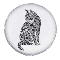 Polka Dot Black Cat Spare Tire Cover International Dot Day Gift