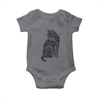 Polka Dot Black Cat Baby Onesie International Dot Day Gift