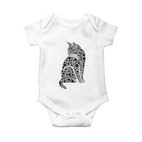 Polka Dot Black Cat Baby Onesie International Dot Day Gift