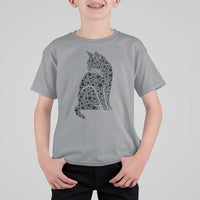 Polka Dot Black Cat T Shirt For Kid International Dot Day Gift
