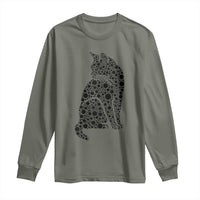 Polka Dot Black Cat Long Sleeve Shirt International Dot Day Gift