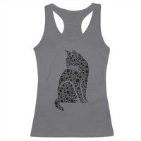 Polka Dot Black Cat Racerback Tank Top International Dot Day Gift