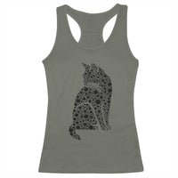Polka Dot Black Cat Racerback Tank Top International Dot Day Gift