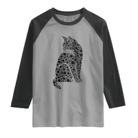 Polka Dot Black Cat Raglan Shirt International Dot Day Gift