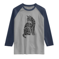 Polka Dot Black Cat Raglan Shirt International Dot Day Gift