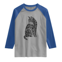 Polka Dot Black Cat Raglan Shirt International Dot Day Gift