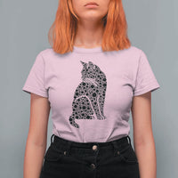 Polka Dot Black Cat T Shirt For Women International Dot Day Gift