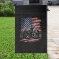 Patriotic Monster Truck Polka Dot Garden Flag Dot Day Gift