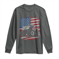 Patriotic Monster Truck Polka Dot Long Sleeve Shirt Dot Day Gift