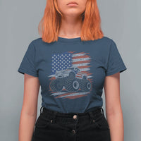 Patriotic Monster Truck Polka Dot T Shirt For Women Dot Day Gift