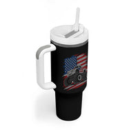Patriotic Monster Truck Polka Dot Tumbler With Handle Dot Day Gift