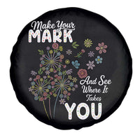 Happy Dot Day Spare Tire Cover Make Your Mark And See Where It Takes You