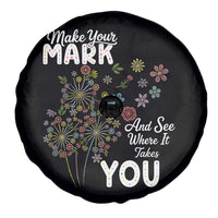 Happy Dot Day Spare Tire Cover Make Your Mark And See Where It Takes You