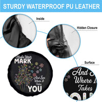 Happy Dot Day Spare Tire Cover Make Your Mark And See Where It Takes You