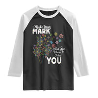 Happy Dot Day Raglan Shirt Make Your Mark And See Where It Takes You
