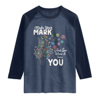 Happy Dot Day Raglan Shirt Make Your Mark And See Where It Takes You