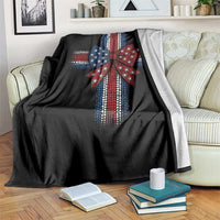 Dot Day Christian Throw Blanket Patriotic Polka Dot Cross