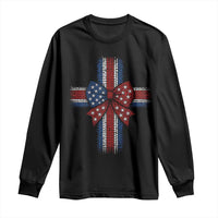 Dot Day Christian Long Sleeve Shirt Patriotic Polka Dot Cross