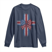 Dot Day Christian Long Sleeve Shirt Patriotic Polka Dot Cross