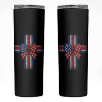 Dot Day Christian Skinny Tumbler Patriotic Polka Dot Cross