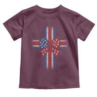 Dot Day Christian Toddler T Shirt Patriotic Polka Dot Cross