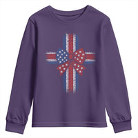Dot Day Christian Youth Sweatshirt Patriotic Polka Dot Cross