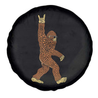 Funny Polka Dot Bigfoot Rock On Spare Tire Cover Dot Day Gift