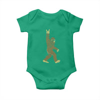 Funny Polka Dot Bigfoot Rock On Baby Onesie Dot Day Gift