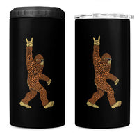 Funny Polka Dot Bigfoot Rock On 4 in 1 Can Cooler Tumbler Dot Day Gift