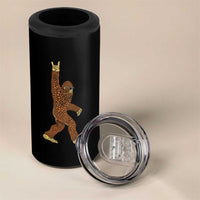 Funny Polka Dot Bigfoot Rock On 4 in 1 Can Cooler Tumbler Dot Day Gift