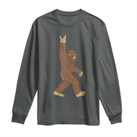 Funny Polka Dot Bigfoot Rock On Long Sleeve Shirt Dot Day Gift