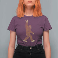 Funny Polka Dot Bigfoot Rock On T Shirt For Women Dot Day Gift
