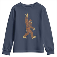 Funny Polka Dot Bigfoot Rock On Youth Sweatshirt Dot Day Gift