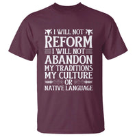 Native American Pride T Shirt I Will Not Conform I Will Not Abandon My Traditions