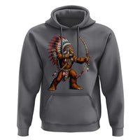 Native American Bigfoot Chief Hoodie Forest Warrior Pride Graphic