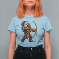 Native American Bigfoot Chief T Shirt For Women Forest Warrior Pride Graphic