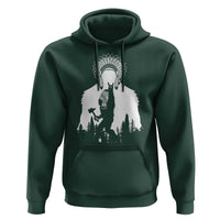 Bigfoot Native American Chief Hoodie Hunting Spear Warrior Graphic