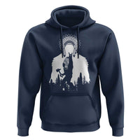 Bigfoot Native American Chief Hoodie Hunting Spear Warrior Graphic