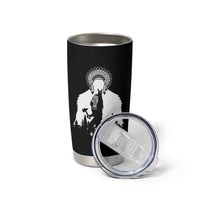 Bigfoot Native American Chief Tumbler Cup Hunting Spear Warrior Graphic