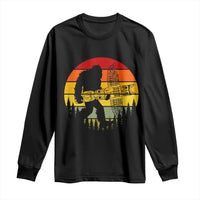 Vintage Pacific Northwest Bigfoot With Totem Pole Long Sleeve Shirt