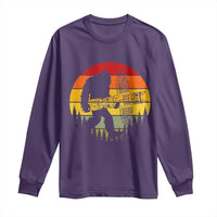Vintage Pacific Northwest Bigfoot With Totem Pole Long Sleeve Shirt