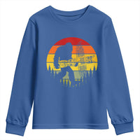 Vintage Pacific Northwest Bigfoot With Totem Pole Youth Sweatshirt