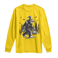 Funny Halloween Gift Long Sleeve Shirt Bigfoot Witch Costume - Wonder Print Shop