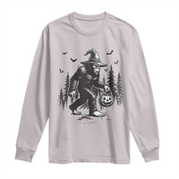 Funny Halloween Gift Long Sleeve Shirt Bigfoot Witch Costume - Wonder Print Shop