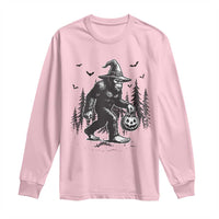Funny Halloween Gift Long Sleeve Shirt Bigfoot Witch Costume - Wonder Print Shop