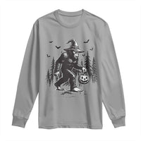 Funny Halloween Gift Long Sleeve Shirt Bigfoot Witch Costume - Wonder Print Shop